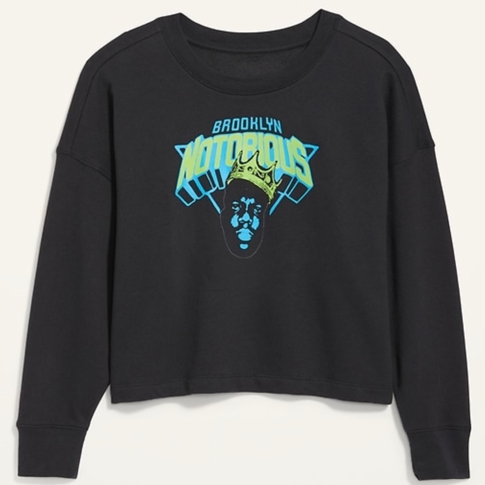 NWT Old Navy oversized cropped sweatshirt